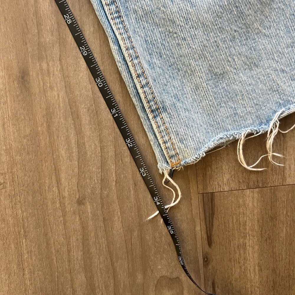 Zara Light Blue Distressed Women's Jeans 0 - Picture 9 of 10